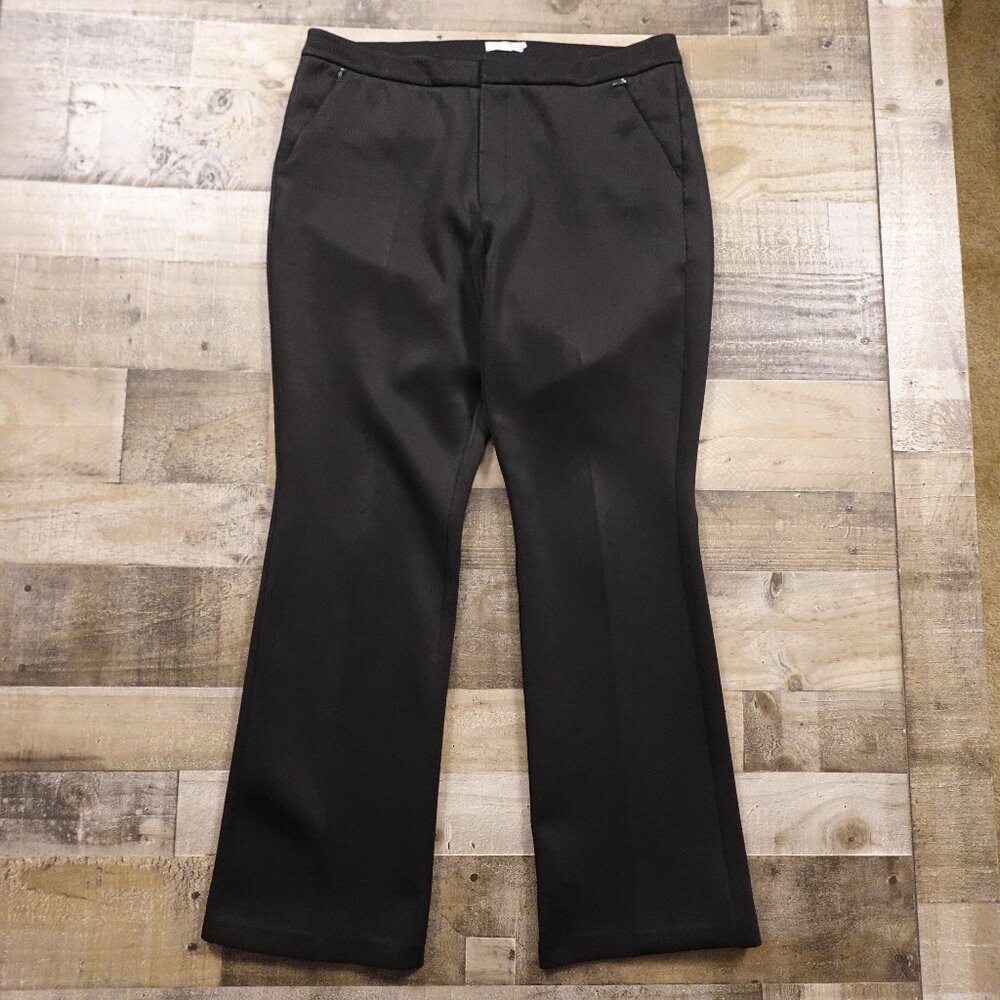 Good American Black Bootcut Pants‎ Women’s Size 16 Stretch Dress Workwear 32.5”